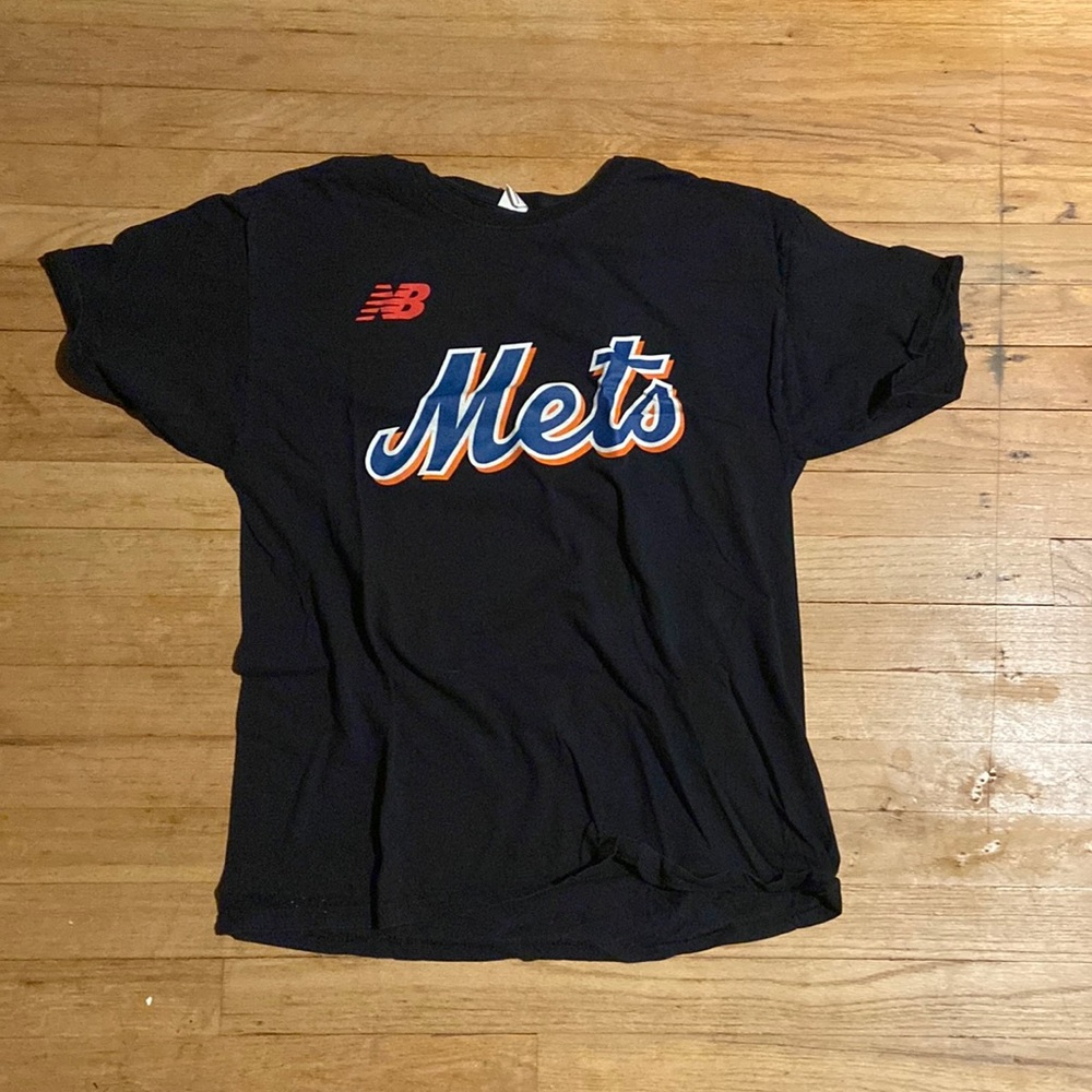 NewBalance x Mets francisco lindor black jersey tshirt